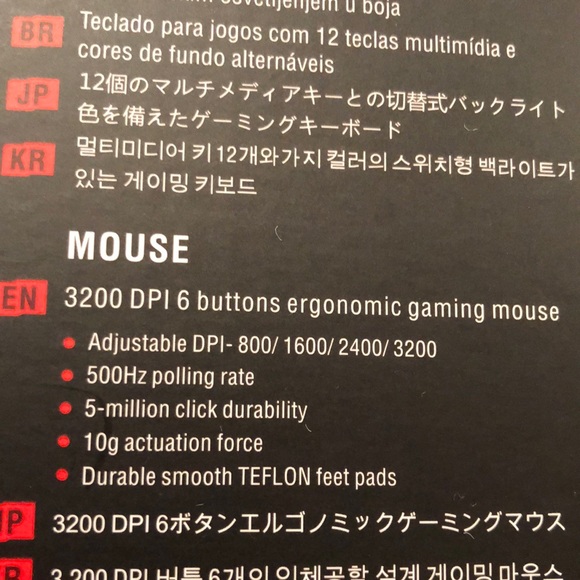 NWT unopened Redragon gaming essentials Keyboard/Mouse/Mousepad - Picture 12 of 16